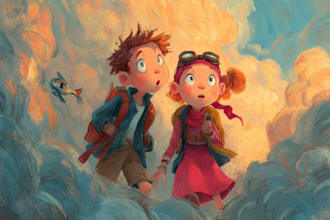 create custom character design for your children book art