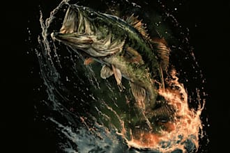 paint a realistic fish