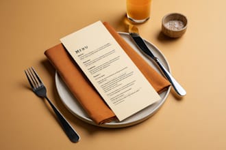 design a modern restaurant or cafe menu, food flyer, or digital menu board