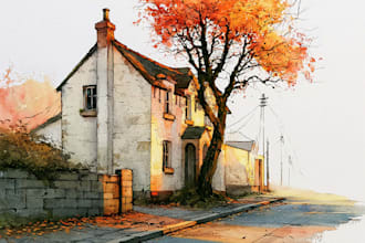 turn your home into watercolor painting