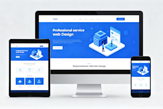 build a fast modern responsive landing page or website