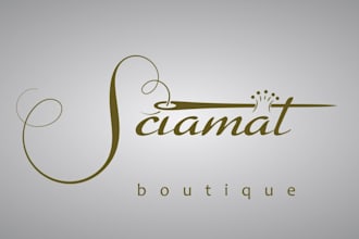 design a stylish tailor and sewing logo for fashion clothing brands