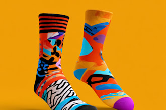 design custom and unique socks design