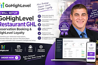 setup ghl restaurant ghl reservation booking and ghl loyalty
