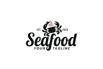 craft a fresh seafood logo with a memorable ocean inspired identity