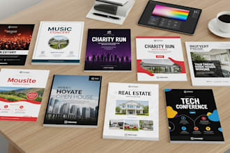 design professional insurance flyers for life, health, auto and home insurance