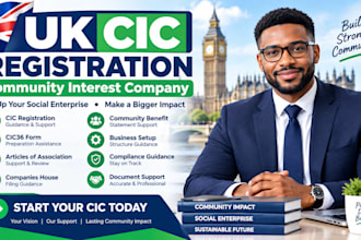 provide UK cic registration and companies house filing