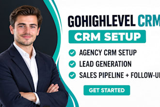 set up gohighlevel CRM for agencie lead generation sales pipeline follow up