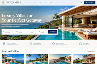 design squarespace villa rental website luxury villa beach house website