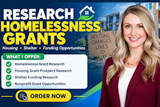 research homelessness grant proposal write housing shelter funding grant