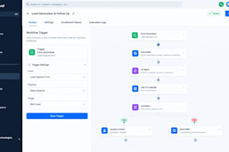 build gohighlevel automation, CRM workflows and ai lead follow up
