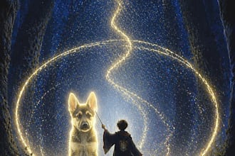 create a professional fantasy magic book cover