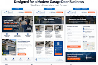 build a professional garage door repair website