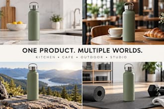 place your product in realistic lifestyle scenes with ai