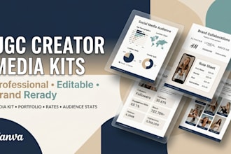 design professional canva media kits for ugc creators and influencers