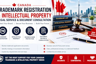 do canadian trademark registration and intellectual property legal service