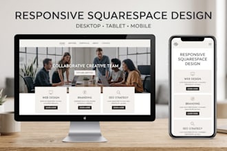 redesign your oldsquarespace site to a premium  squarespace fluid engine website