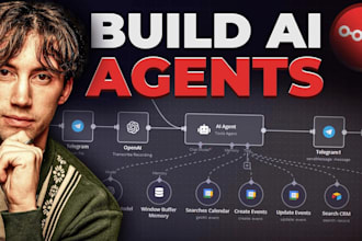 build ai agent automation with n8n,make, zapier and bot press