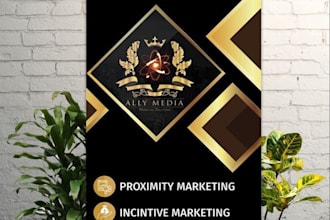 design roll up banner, pull up banner, retractable banner and flyer in 24 hours