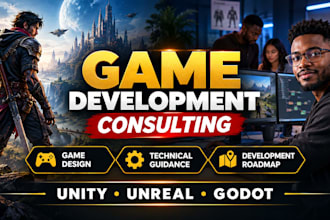 be your game development consultant for unity unreal and godot