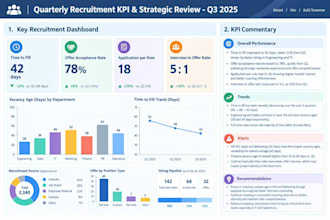 deliver insights and commentary for your dashboards