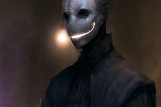 draw bloody horror illustration