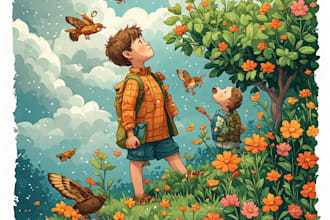 children story book illustration children story book   design