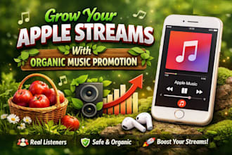 grow your apple streams with organic music promotion