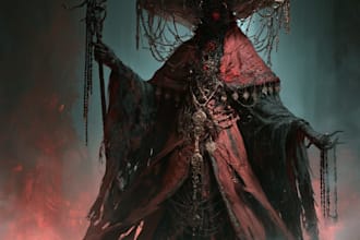 create vintage comic, horror and sci fi art