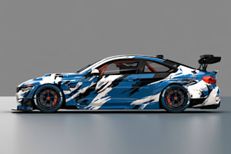 vehicle wrap design, car wrap