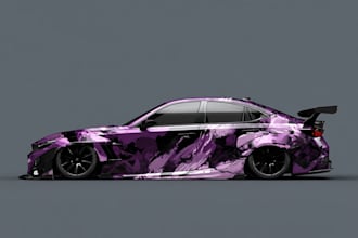 vehicle wrap design, car wrap