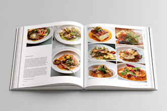 create a beautiful custom cookbook design