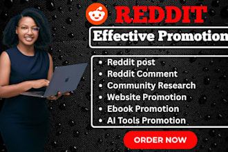 do reddit SEO post to promote anything