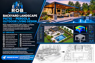 design backyard landscape patio pergola outdoor living design texas florida ca