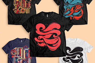 design custom typography t shirt and graphic t shirt