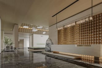 model 3d lobby interior, 3d luxury hotel design, bedroom 3d reception rendering