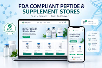 design a professional supplement store website that converts sales fast