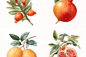 watercolor flowers and botanical illustrations