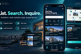 build flutter property listing and rental app with maps and firebase
