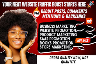 promote website traffic reddit link post