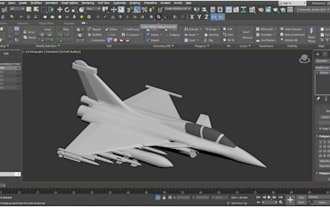 create realistic 3d airplane, aircraft model for games and animation