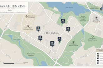 design real estate property neighborhood and location maps for property listings
