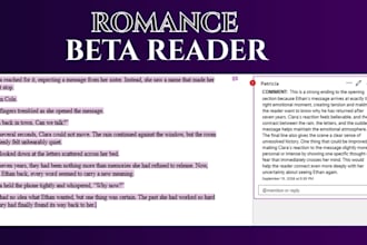 beta read paranormal contemporary dark mafia romantasy werewolf romance novel