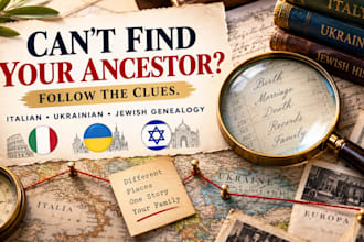 research italian, ukraine, jewish family history genealogy research records
