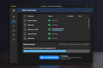 build custom python and ffmpeg video automation software