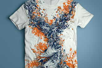 do trendy t shirt design for you
