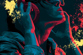 design cinematic album cover art and music cover