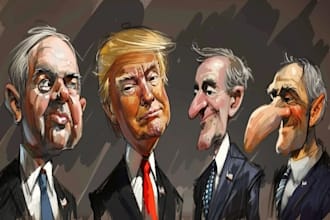 do a political cartoon for political cartoon
