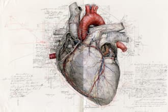 illustrate detailed medical and anatomy illustration