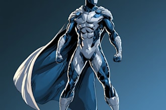 superhero character for comics